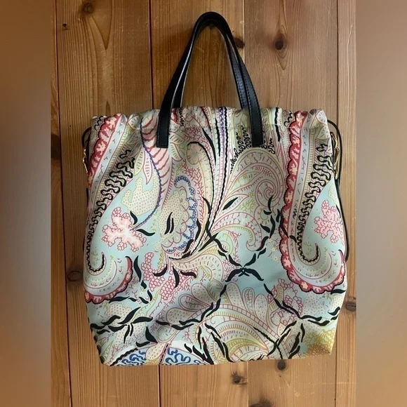 Etro Satin Paisley Handbag - Picture 6 of 12